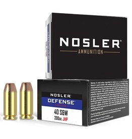 Nosler Nosler Defense .40 S&W 200 Gr JHP - 20 Count