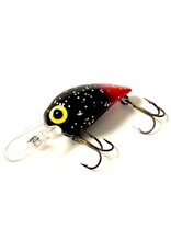 Brad's Brad's Wee Wiggler - 2.25" - 1/3 Oz - Black/Red Tail & Silver Specks