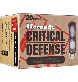 Hornady Critical Def - .410 Triple Defense - 2.5" - Slug + Round Balls - 20 Count
