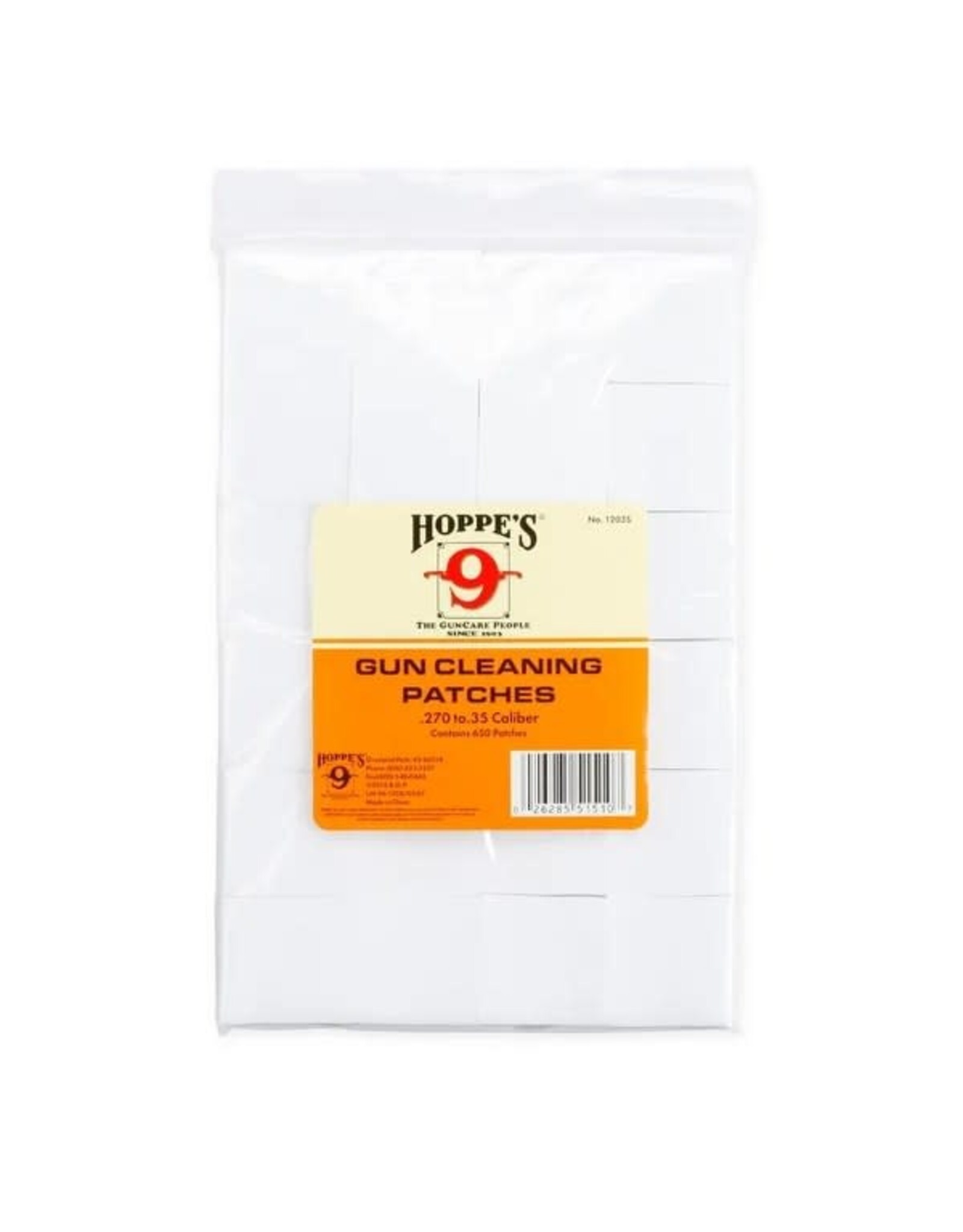 HOPPE'S Hoppe's Gun Cleaning Patches - .270-.35 Cal - 1.5" - 650 Count