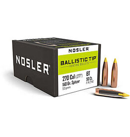 Nosler Ballistic Tip .270 Cal (.277") 140 Gr BT - 50 Count