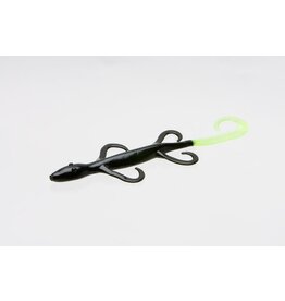 Zoom Bait Co. - 6" Lizard - Black Chartreuse - 9 Count
