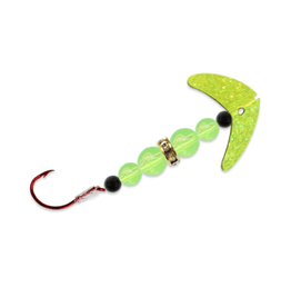 Mack's Lure Wedding Ring Mini Pro - # 6 - Chartreuse Sparkle w/ Chartreuse