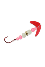 Mack's Lure Wedding Ring Mini Pro - # 6 - Pink Sparkle Blade w/ Pink & Glow