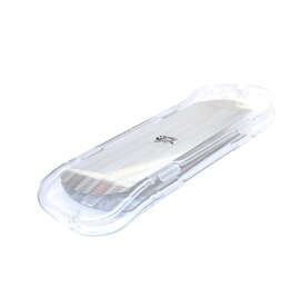Mack's Lure Scent Flash - UV Paddle Flasher - Clear with UV Silver