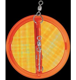 Luhr-Jensen Dipsy Diver - Size 3/0 - 2-1/4" - Fire Moonjelly w/ Silver Bottom