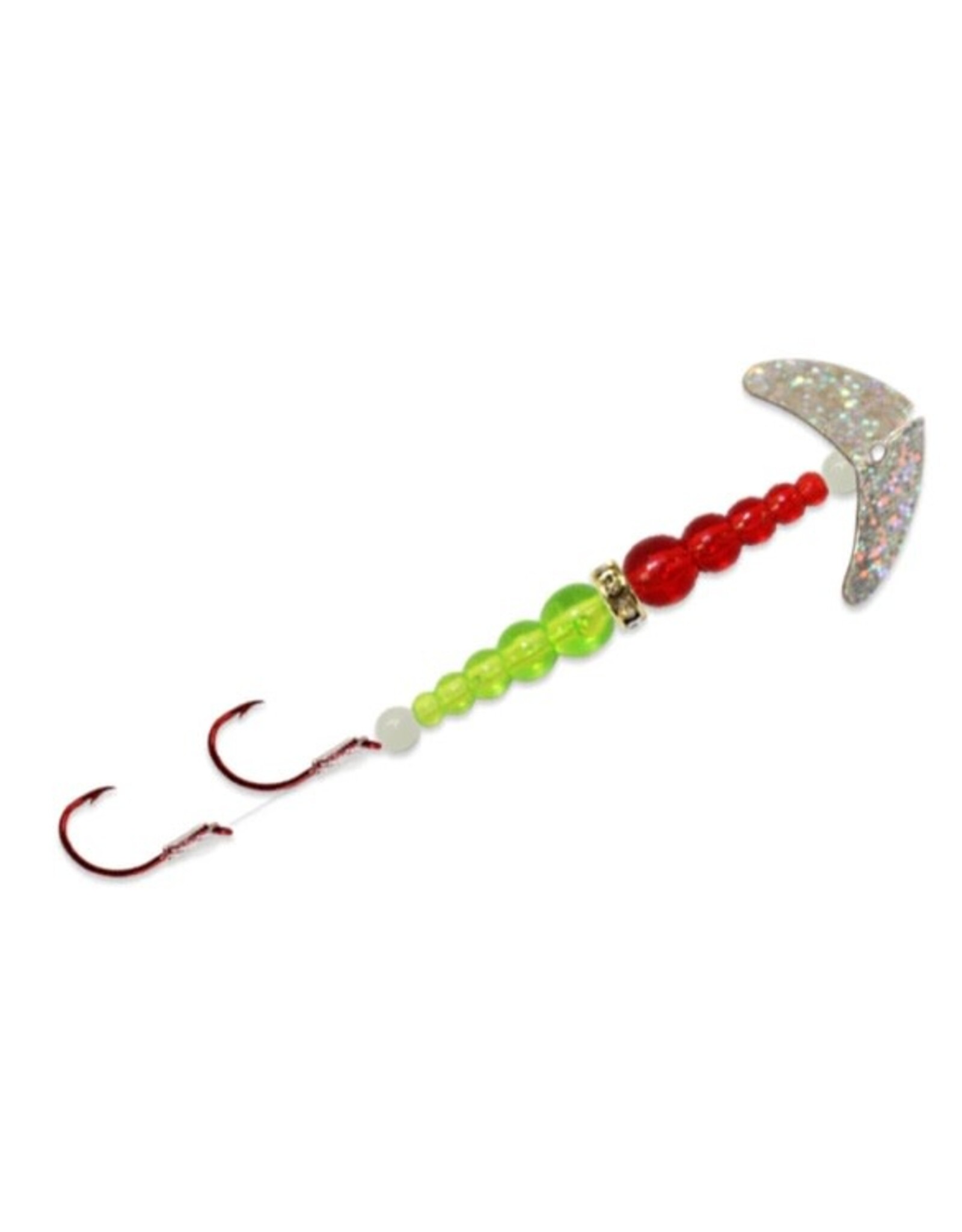 Macks Lure Mack's Double Whammy Kokanee Pro - Size 4 - Sparkle/Ruby/ Chartreuse