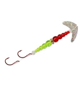 Macks Lure Mack's Double Whammy Kokanee Pro - Size 4 - Sparkle/Ruby/ Chartreuse
