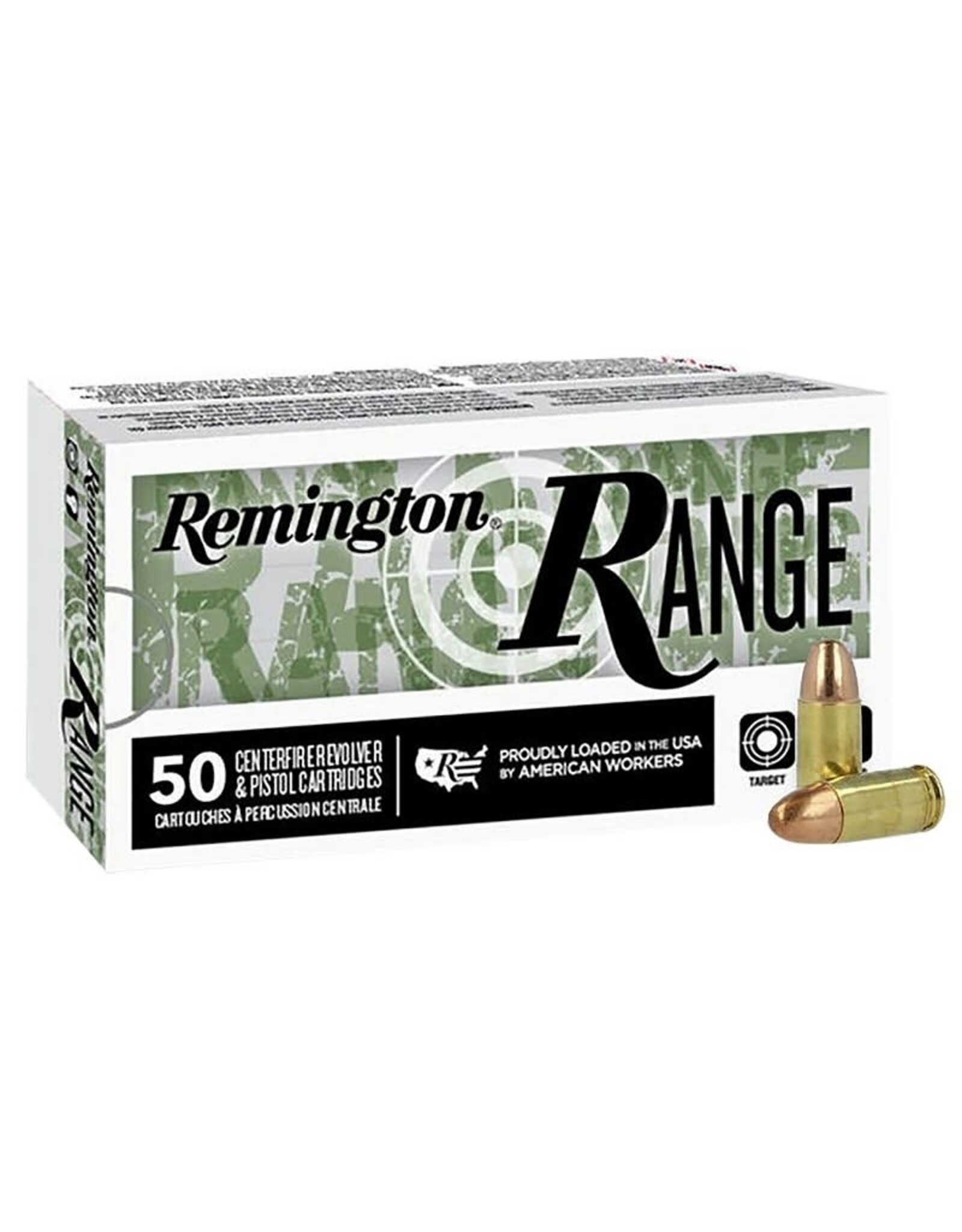 RemArms LLC Remington Range 9mm 124 Gr FMJ - 50 Count