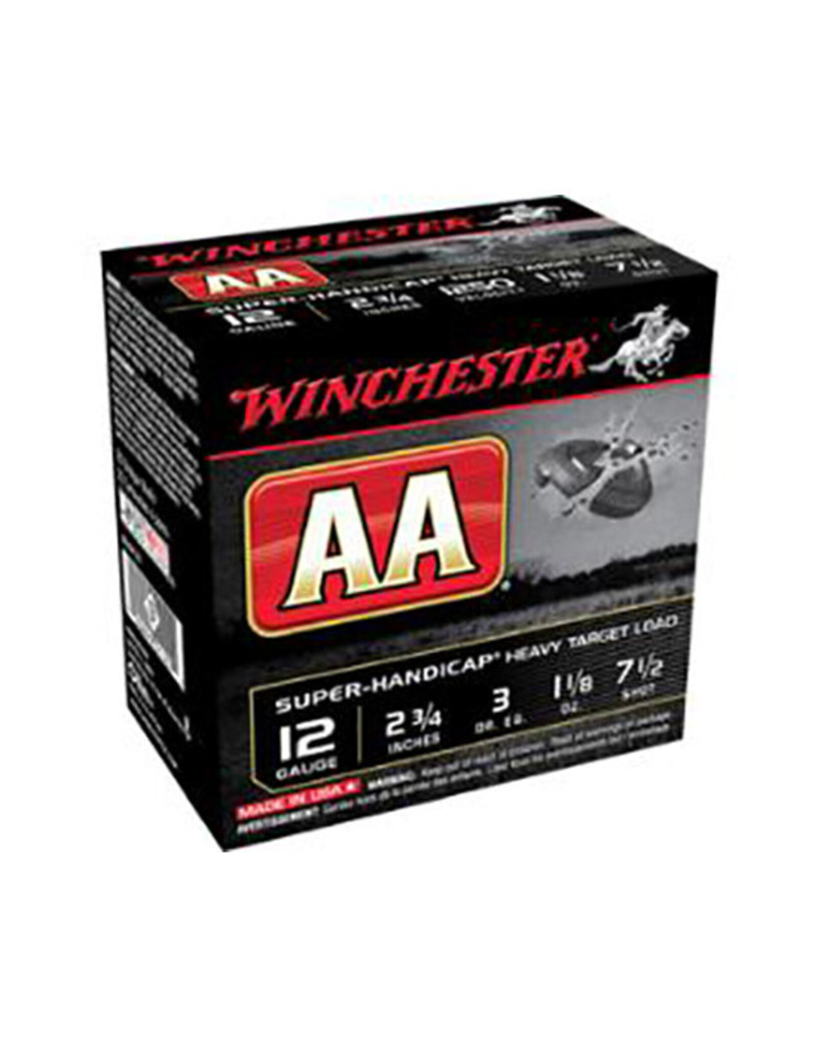 WINCHESTER AMMO Winchester AA Super Handicap 12 Gauge 2.75" 1-1/8 Oz #8 1250 FPS - 25 Count