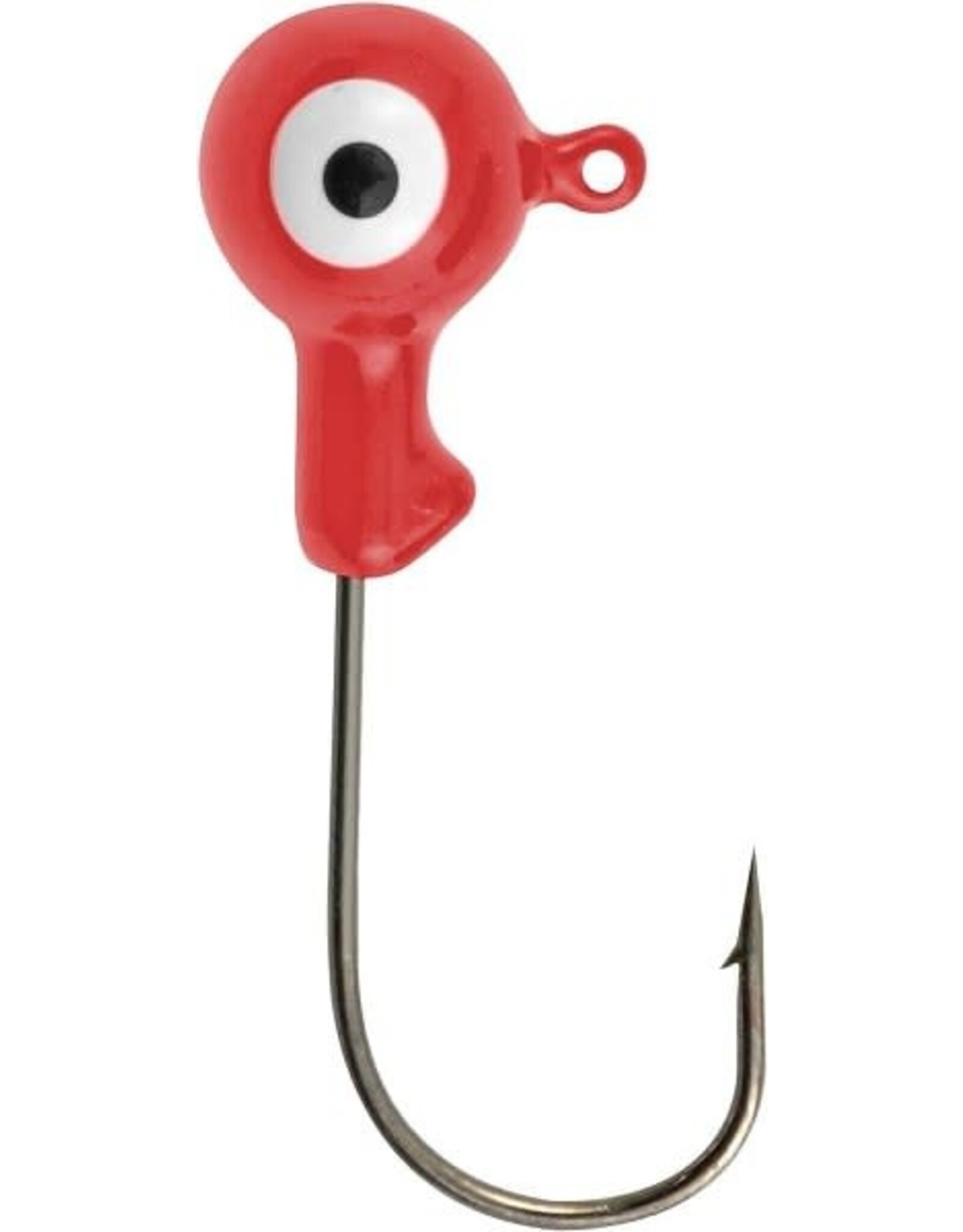 Danielson Double Eye Jig Heads - 1/8 Oz - Fluorescent Red - 8 Count