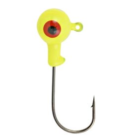 Danielson Double Eye Jig Heads - 1/8 Oz - Chartreuse - 8 Count