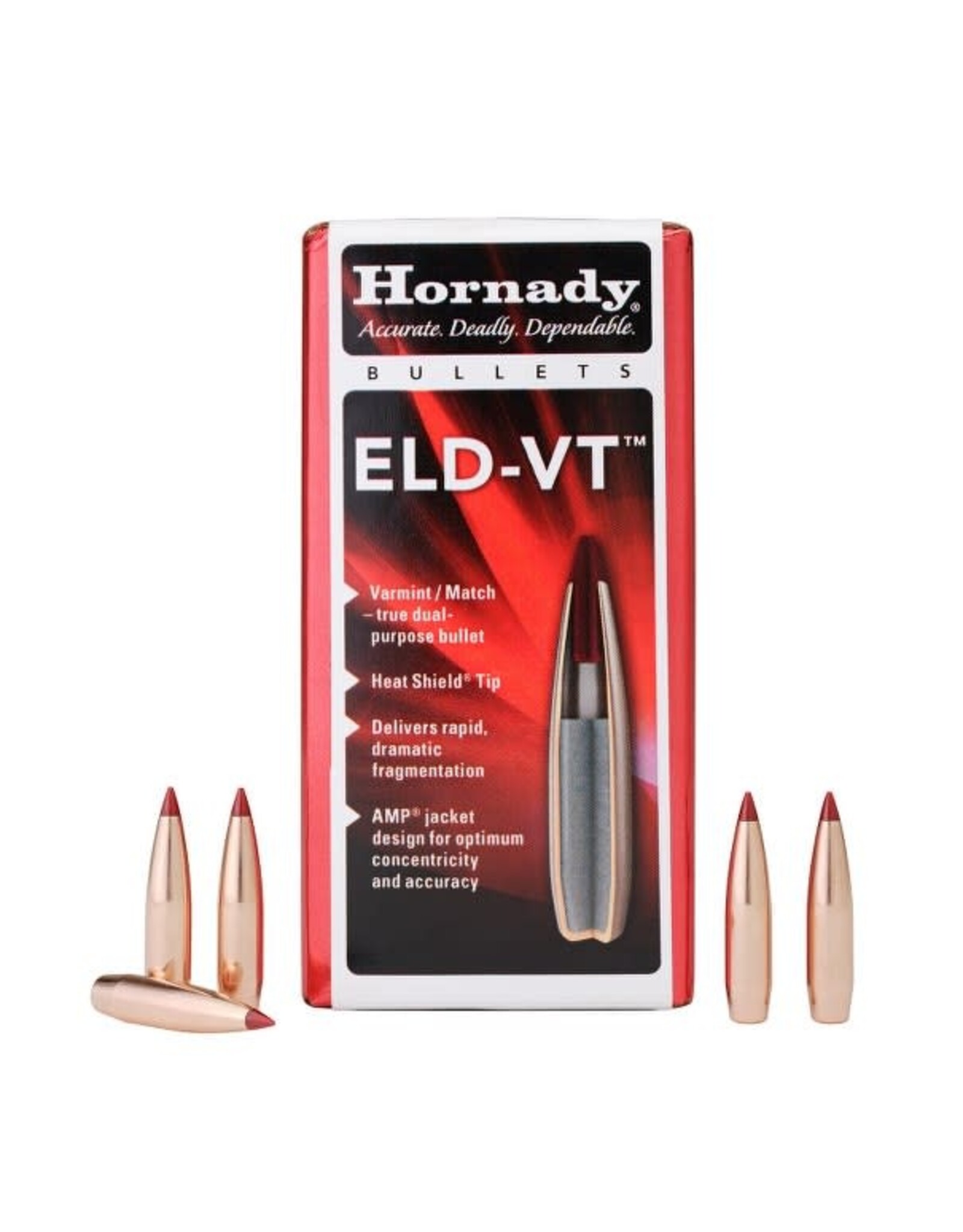 Hornady ELD-VT .22 Cal (.224") 62 Gr ELD-VT - 100 Count