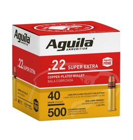 Aguila .22 LR 40 gr Super Extra Copper Plated SP - 500 Count