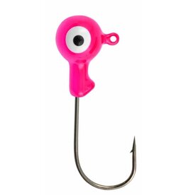 Danielson Double Eye Jig Head - 1/32 Oz -Fluorescent Pink - 10 Count