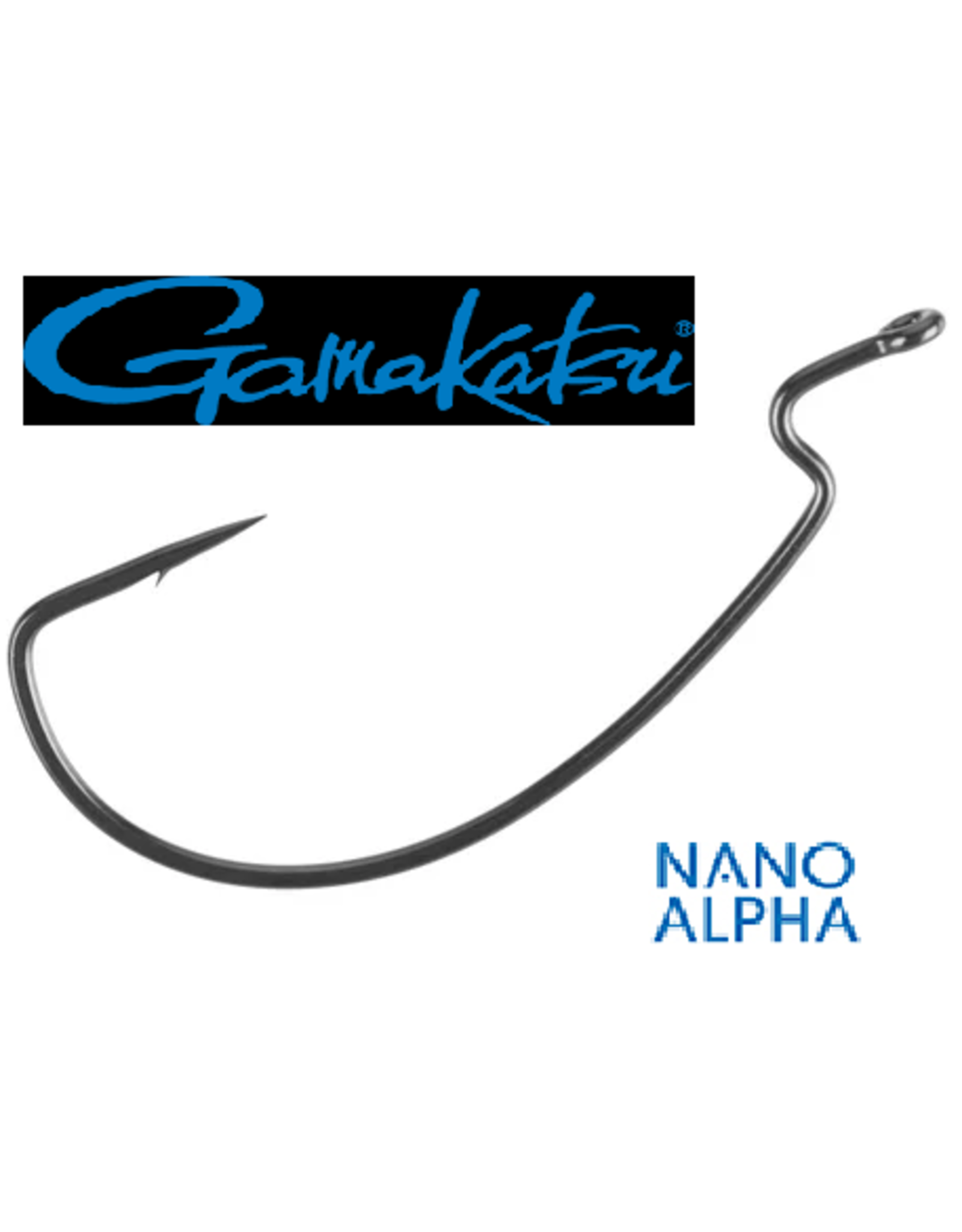 Gamakatsu Offset Worm EWG w/ Nano Alpha - 2/0 - 6 Count