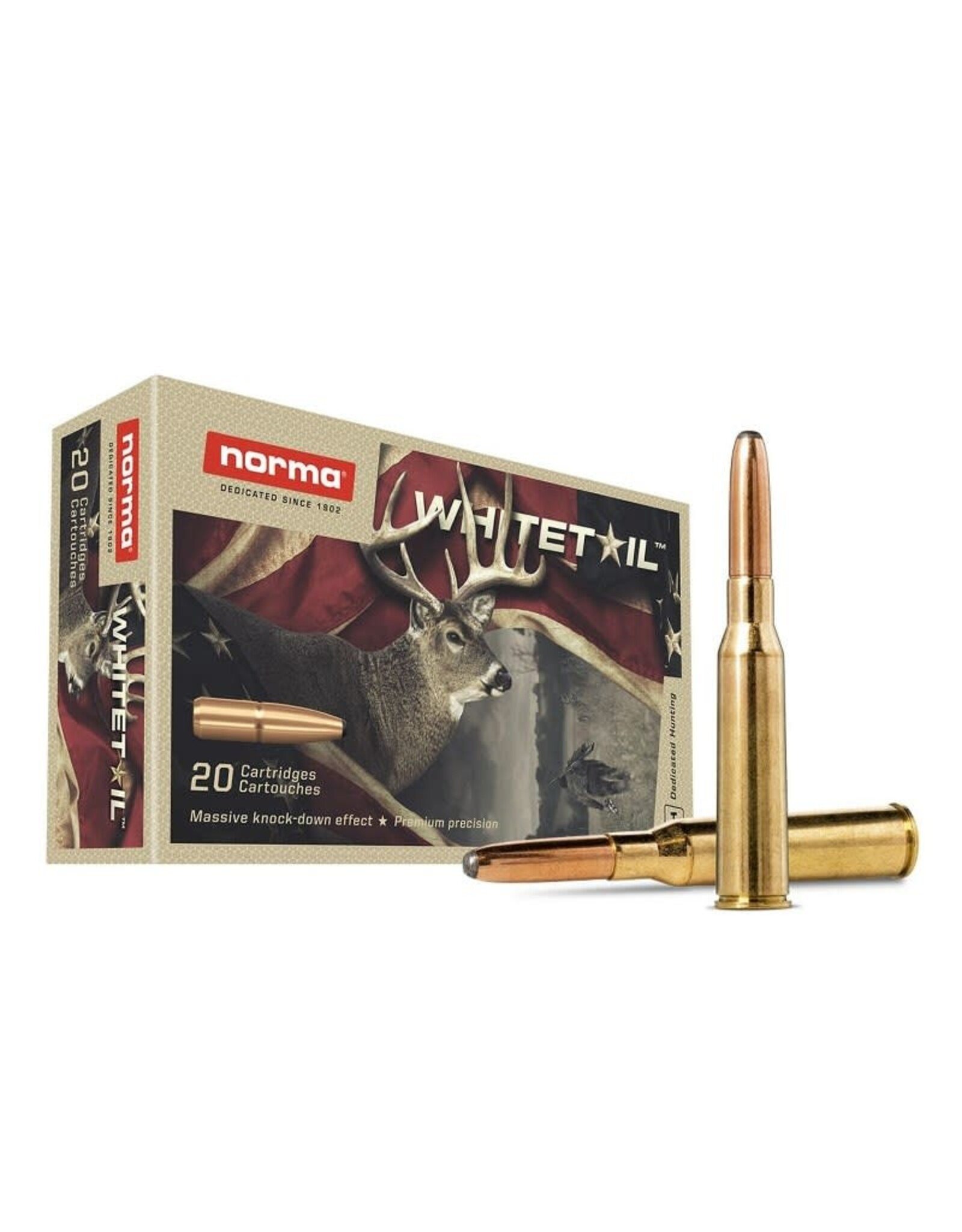 Norma Whitetail 6.5x55 Sweed 156 Gr Pointed SP - 20 Count