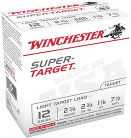 Winchester Super-Target 12 Ga 2.75" 1-1/8 Oz #7.5 - 25 Count