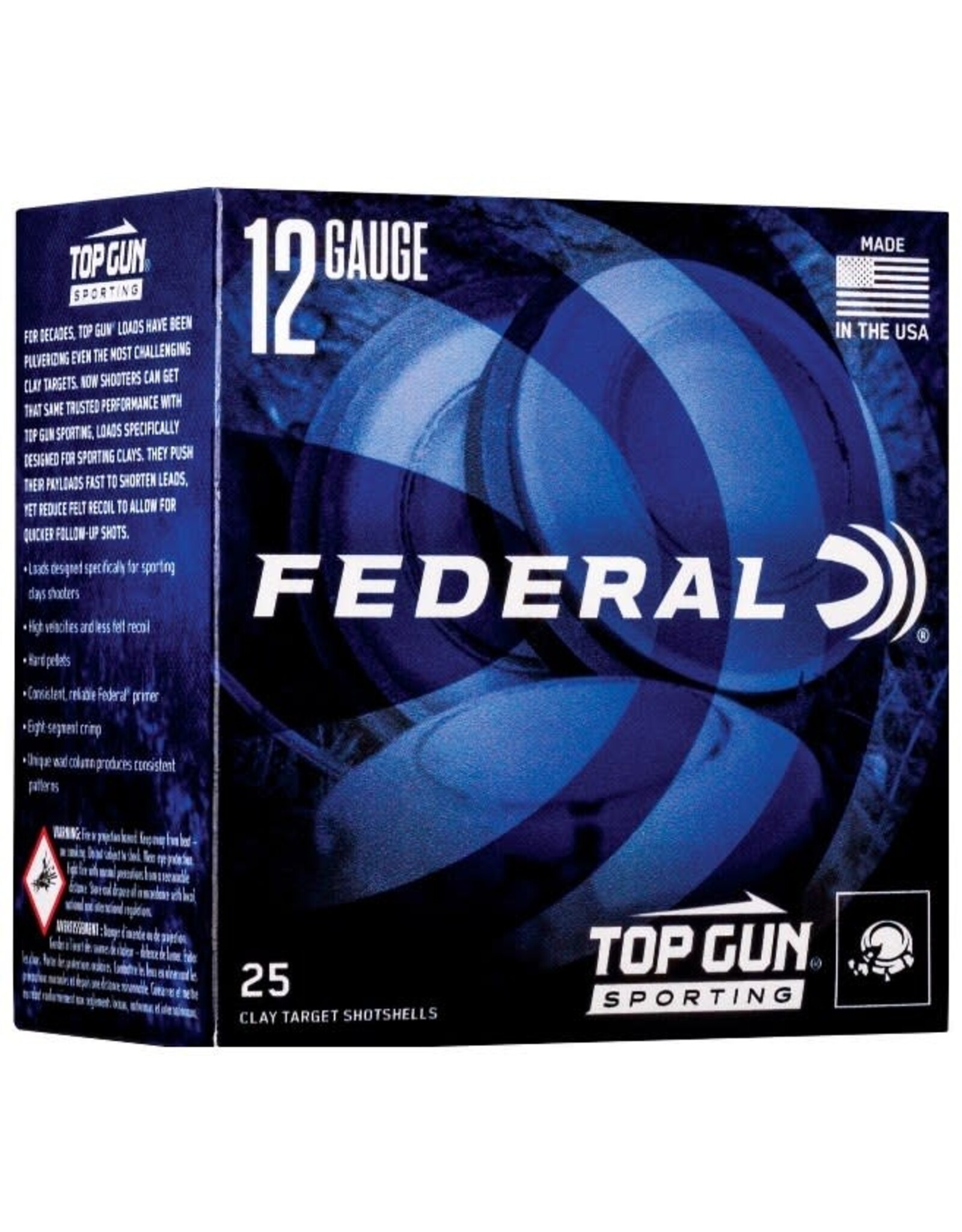Federal Top Gun 12 Ga 2.75" 1 Oz. #7.5 1300 FPS - 25 Count