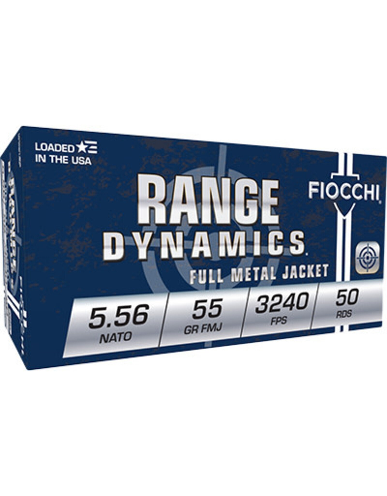 Fiocchi Range Dynamics 5.56 Nato 55 Gr FMJ 3240 FPS - 50 Count