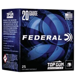 Federal Top Gun 20 Ga 2.75" 7/8 Oz #7.5 1250 FPS - 25 Count