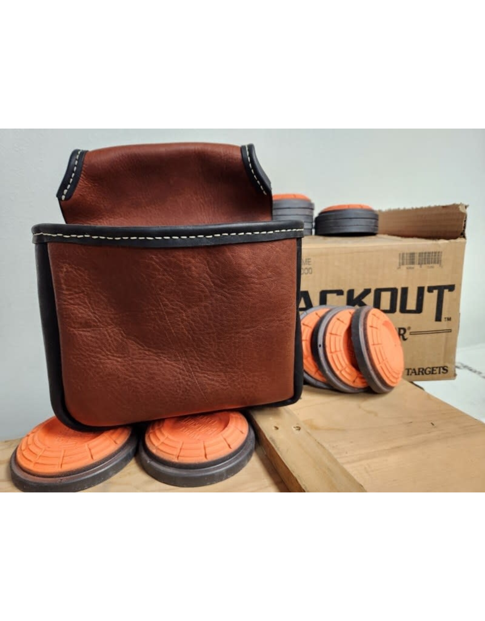 Ozzy's Leatherworks - Large Double Pouch Trap/Skeet/Sporting Bag