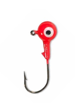 Danielson Double Eye Jig Head - 1/16 Oz - Red - 10 Count