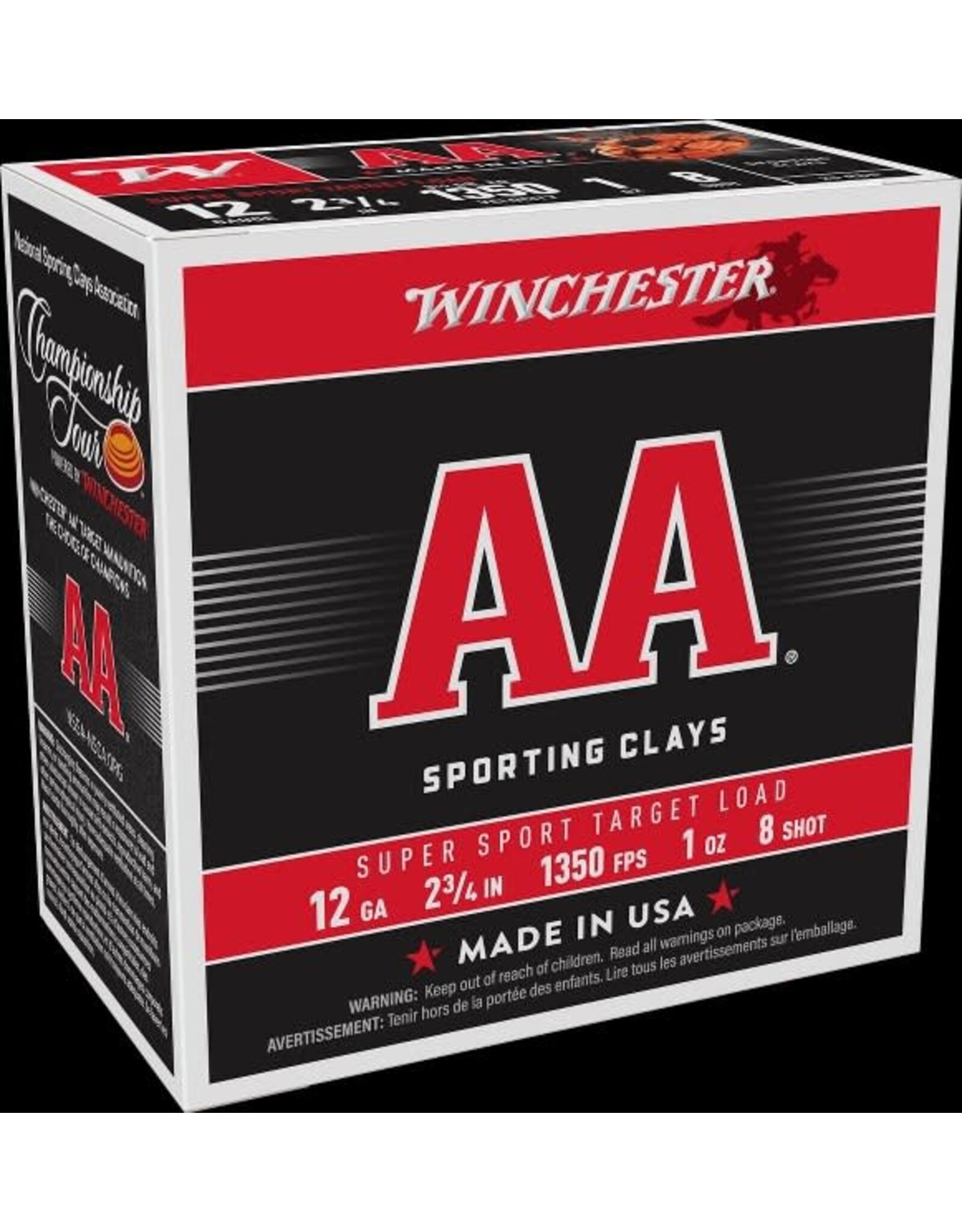 Winchester AA Super Sport Target Load 12 Ga 2.75" 1 Oz. #8 - 250 Count