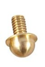 Shotgun Sight Bead - Brass - w/ Shoulder - .175" Diam - 3/56 Thread