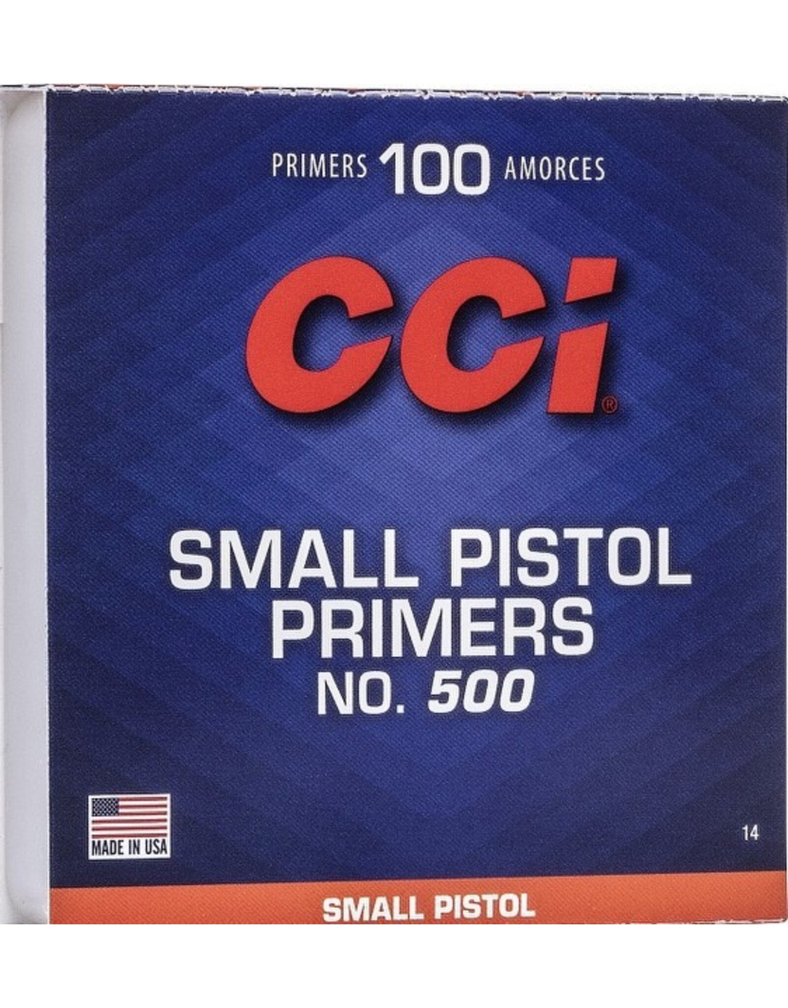 CCI CCI Small Pistol Primer 100 Count