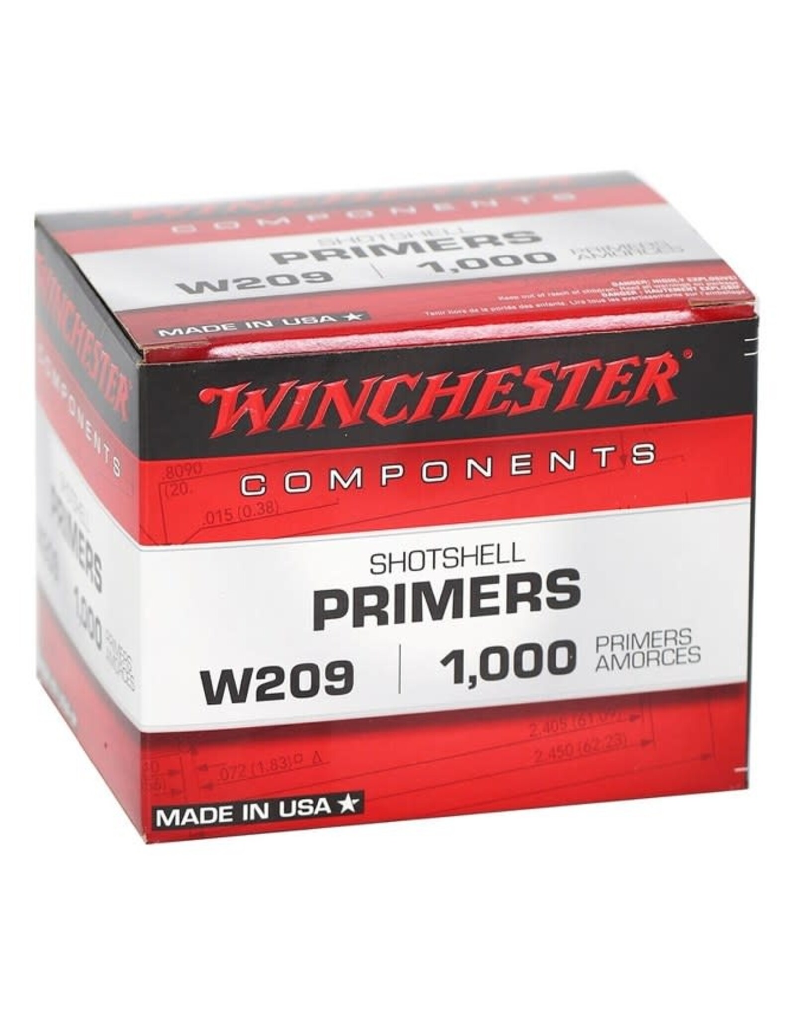 Winchester W209 Primers 1000 Count