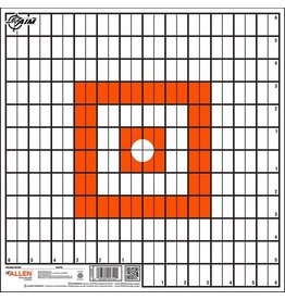 Allen Allen - EZ-AIM Grid Target - 12" x 12" - Orange & White - 12 Count