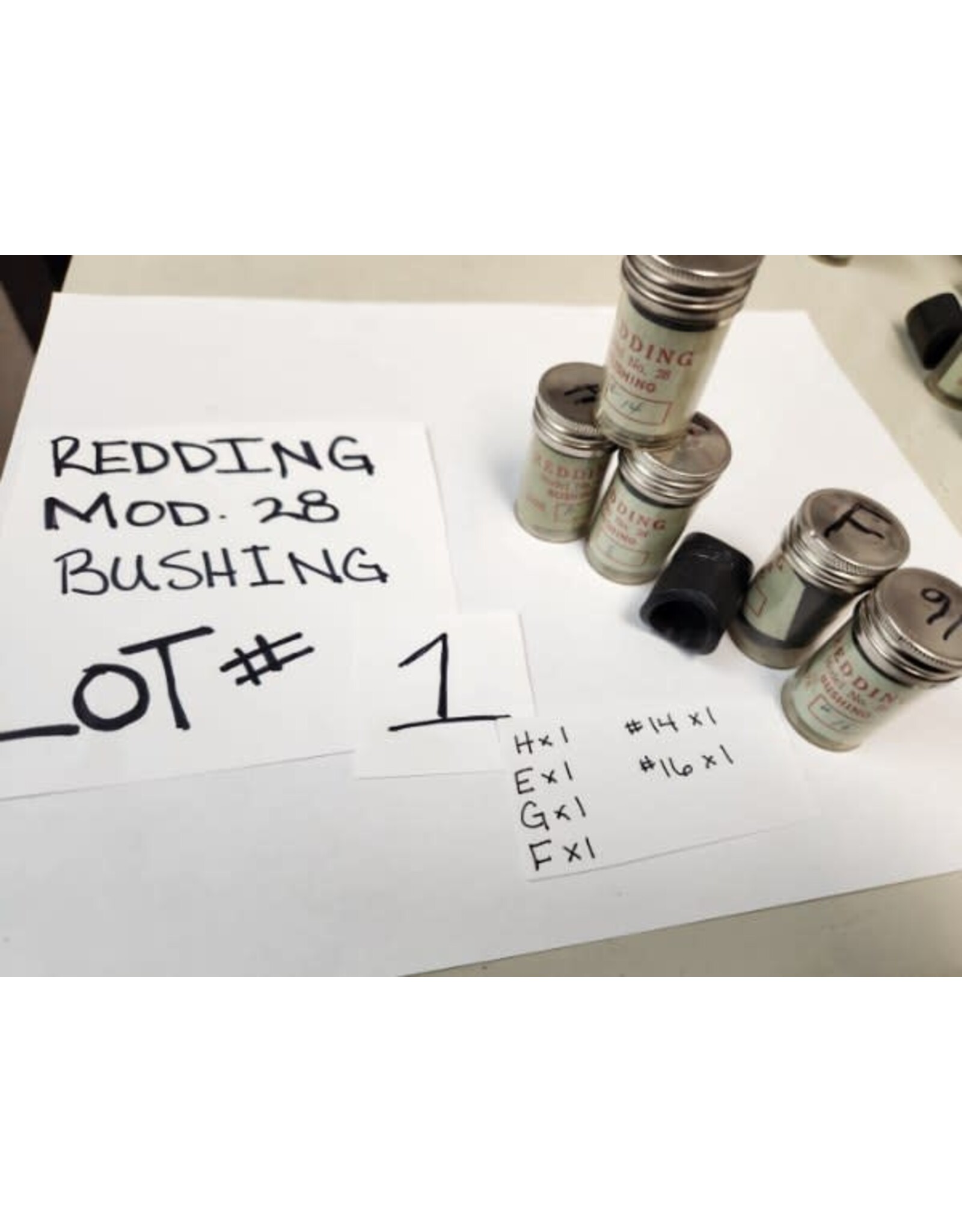 Vintage Redding Shotshell Reloading Bushings - Lot #1 (6 Bushings)