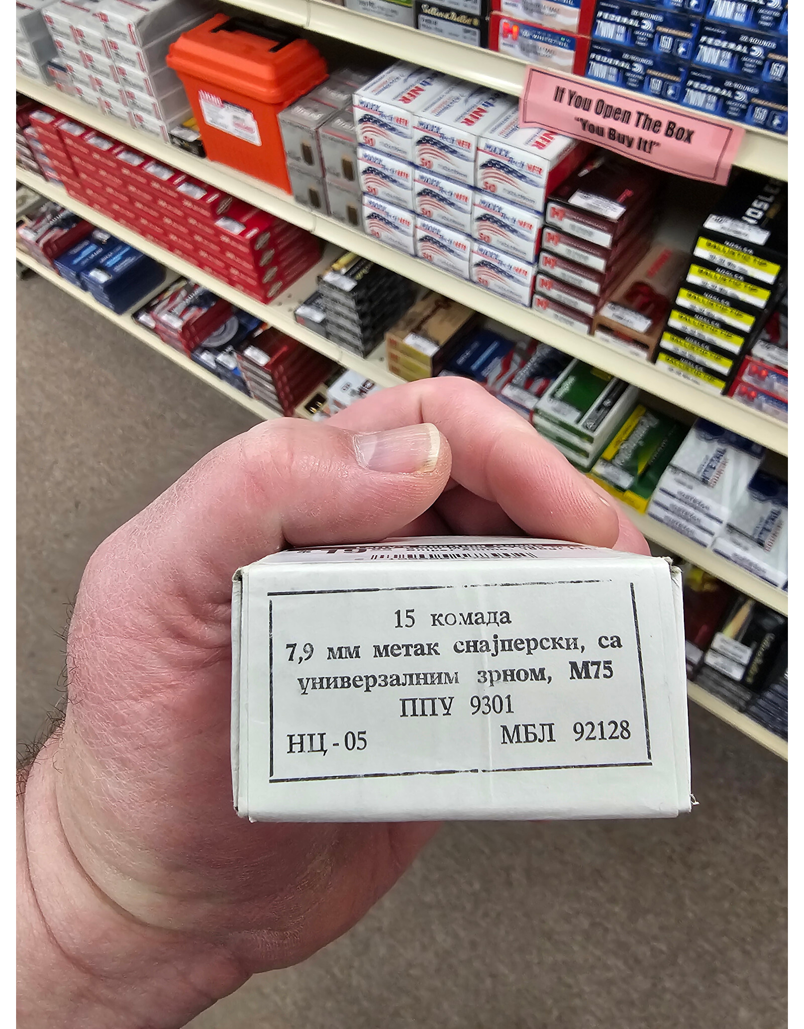 8mm Mauser Yugo M75 Sniper Ammo, 198gr FMJ