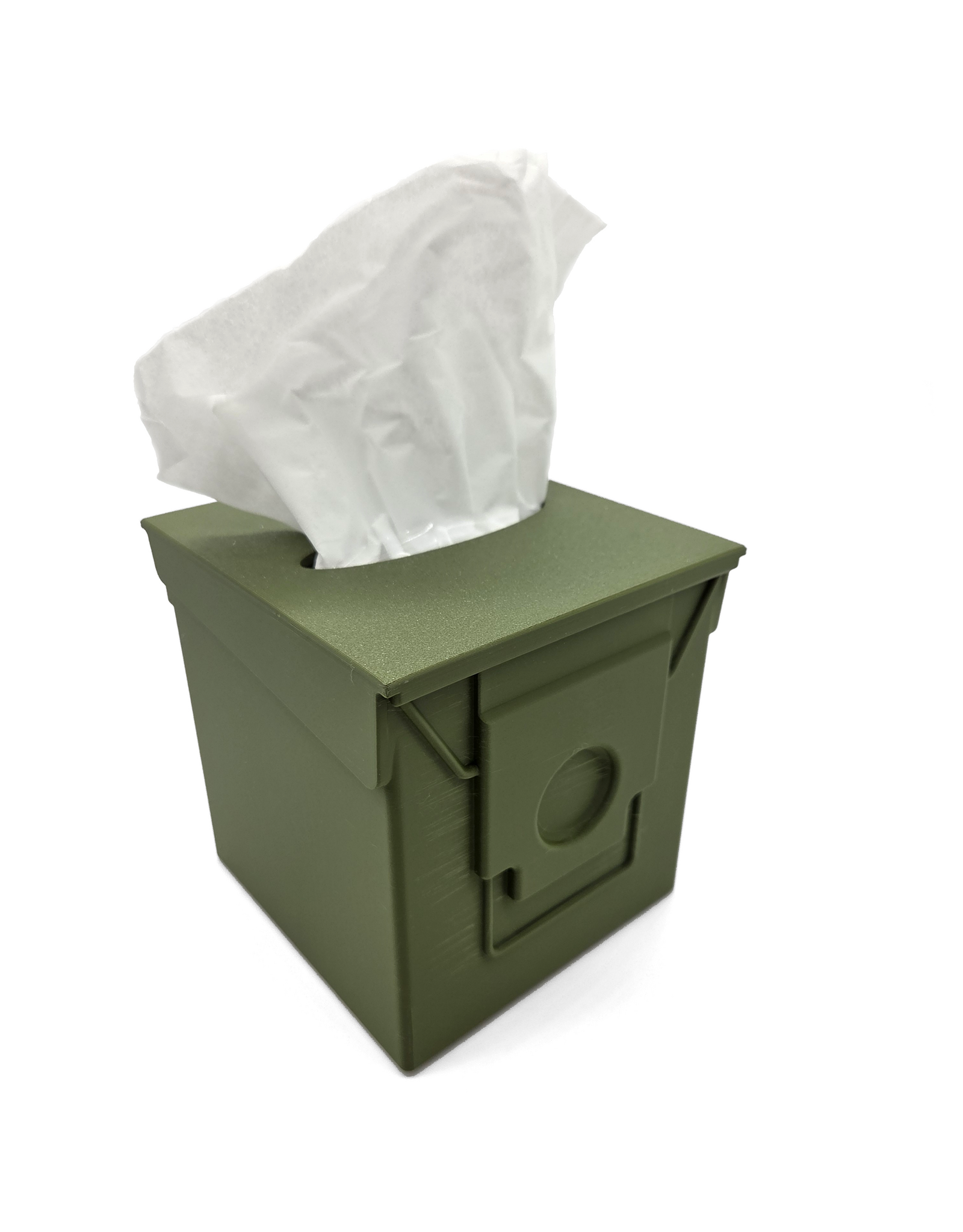 Amodemo Mfg. Ammo Can Tissue Box, OD Green