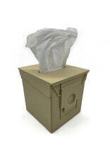Amodemo Mfg. Ammo Can Tissue Box, Tan