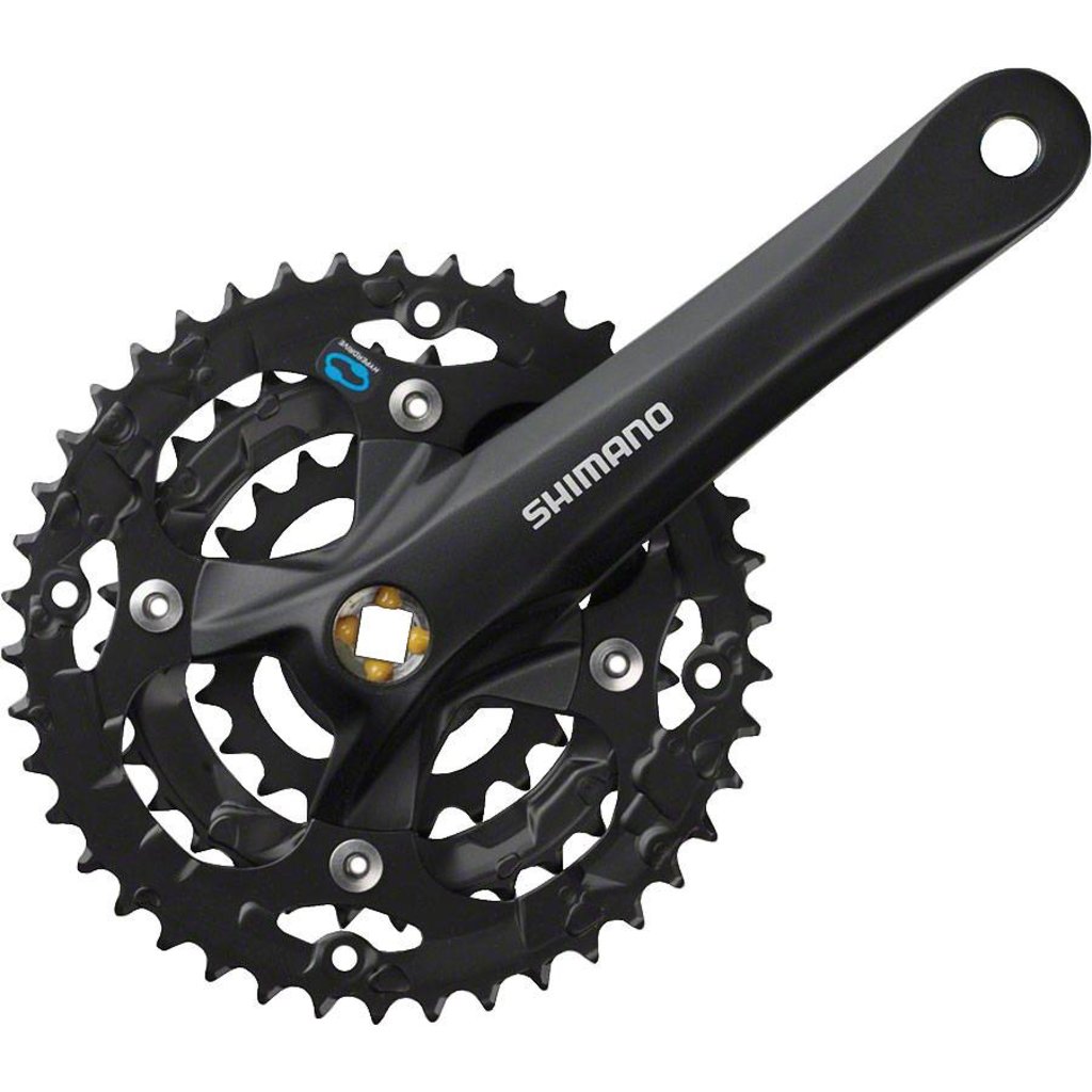 Shimano Tourney TY501 6//7//8-Speed 170mm 24//34//42t Square Crankset with