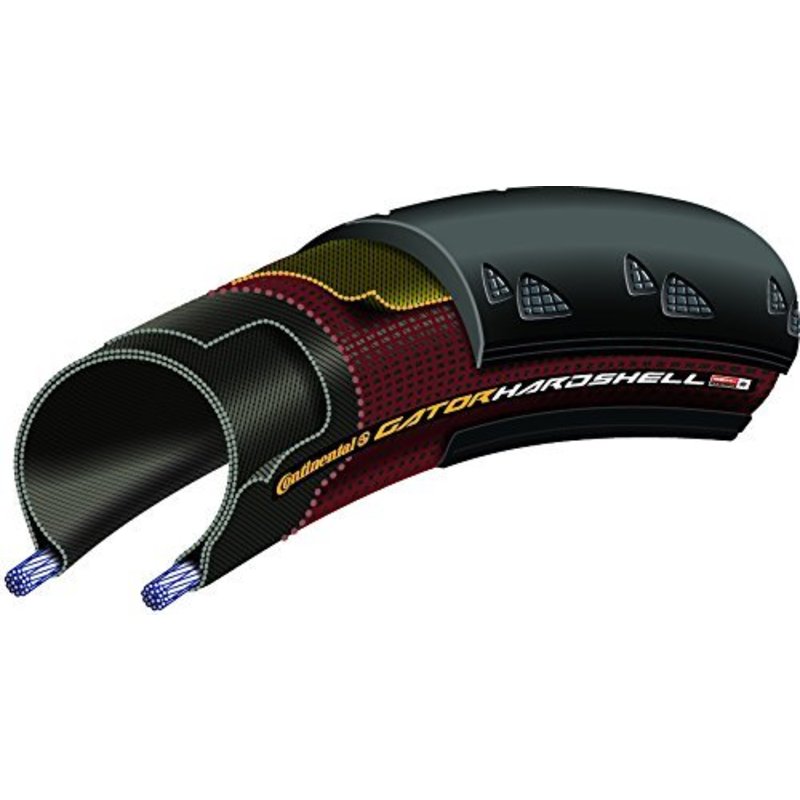 Continental Continental Gator Hardshell Tire - 700 x 25, Clincher, Folding, Black, Hardshell