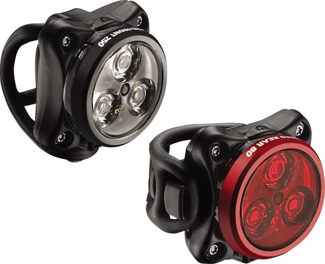Gold Lezyne Femto Drive Bike Bicycle Clip-on Strap Red LED Tail Rear Light