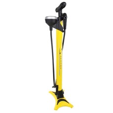 Serfas FLOOR PUMP SERFAS ALLOY YELLOW DUAL HEAD