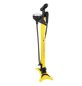 Serfas FLOOR PUMP SERFAS ALLOY YELLOW DUAL HEAD