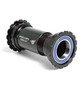 Wheels Manufacturing BB86/92 Shimano Bottom Bracket with ABEC-3 Bearings Black Cups - Threaded