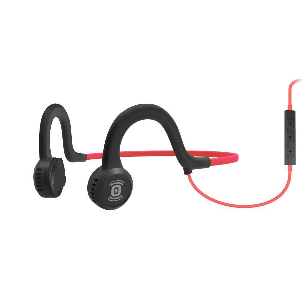 HEADPHONES AFTERSHOKZ Wired Sports Titanium w/ Mic Lava Red