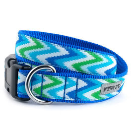 Worthy Dog - Static Chevron Blue Small