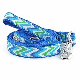 Worthy Dog - Static Chevron Blue 5/8x5 Leash