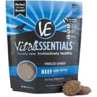 Vital Essentials Vital Essentials - Freeze Dried Beef Mini Patties 14oz