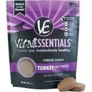 Vital Essentials Vital Essentials - Freeze Dried Turkey Mini Patties 14oz