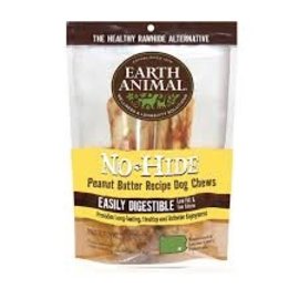 Earth Animal Earth Animal No Hide - Peanut Butter 4" 2 pack