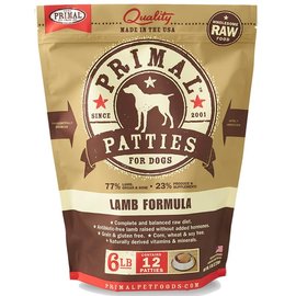 Primal - K9 Lamb Patties 6#