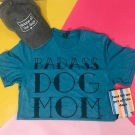 Dapper Paw - Badass Dog Mom Shirt Large